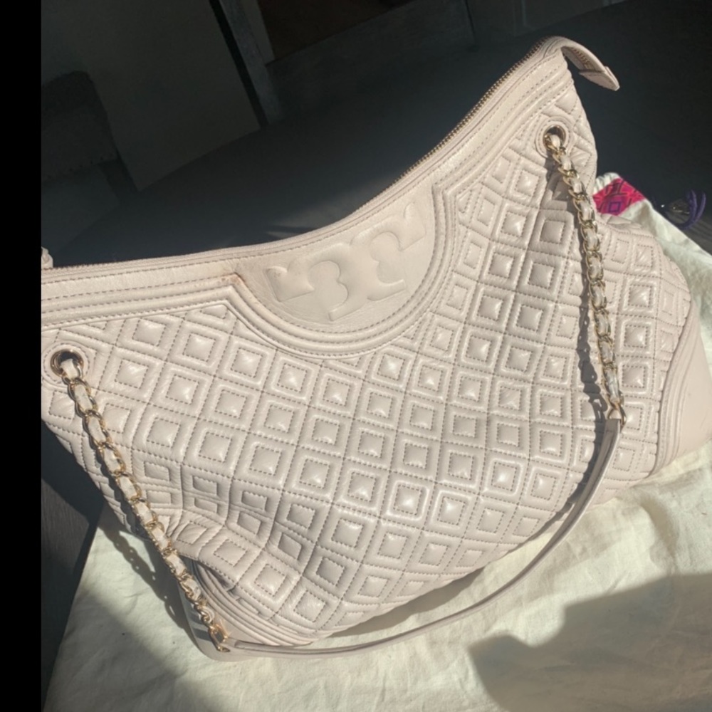 Tory Burch Fleming Quilted Leather Tote